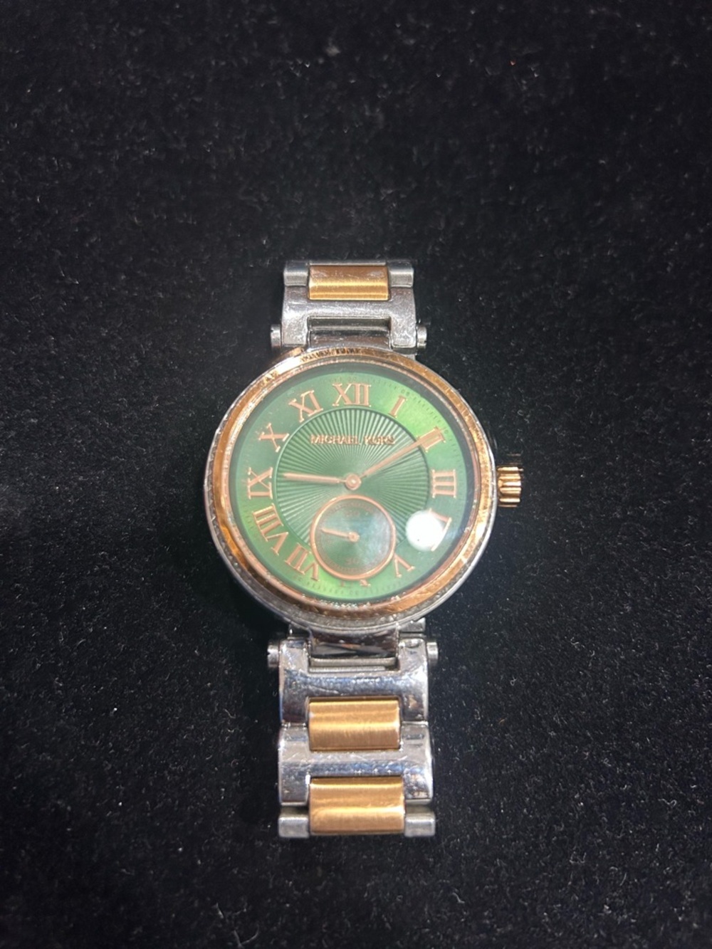 Michael Kors Two-Tone Gold and Green Women's Watch